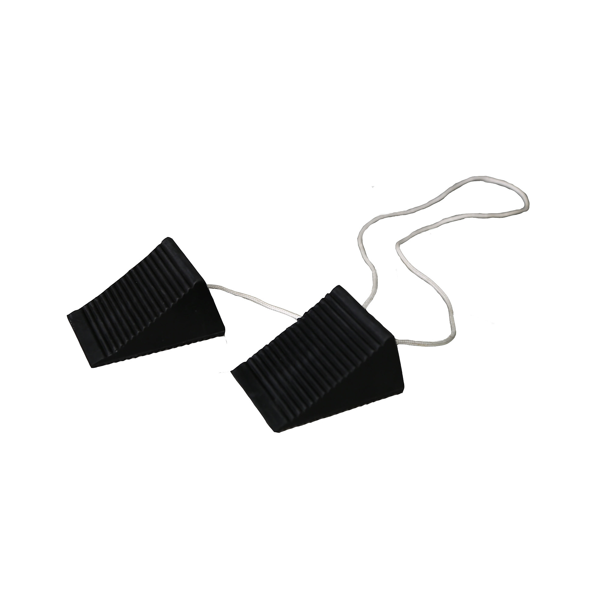 Shop Tuff Compact Rubber Wheel Chock - 5in. Width, 2.5in. Height, Anti-Slip, 20 Pcs, Model# STF-532RCP-20PK